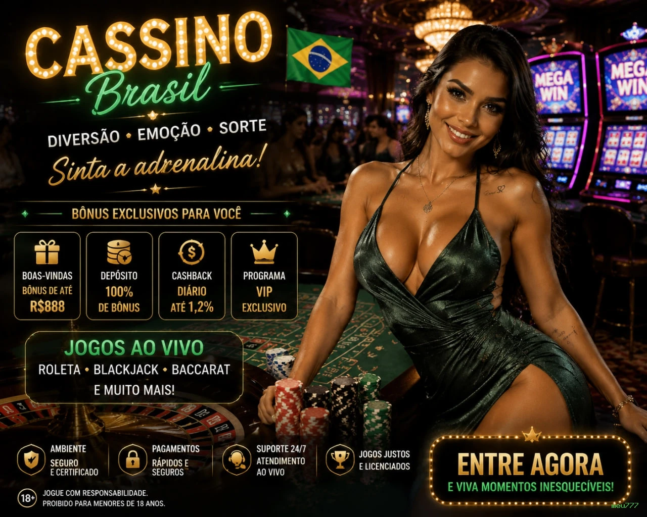 Cassino ao vivo da meu777 com dealers reais